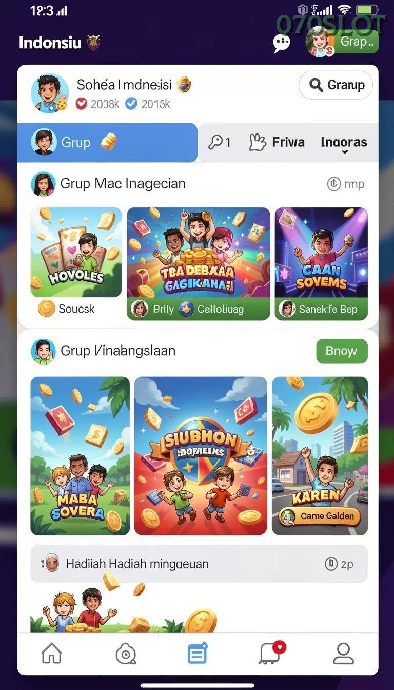 Cuplikan layar PP444 — menu navigasi