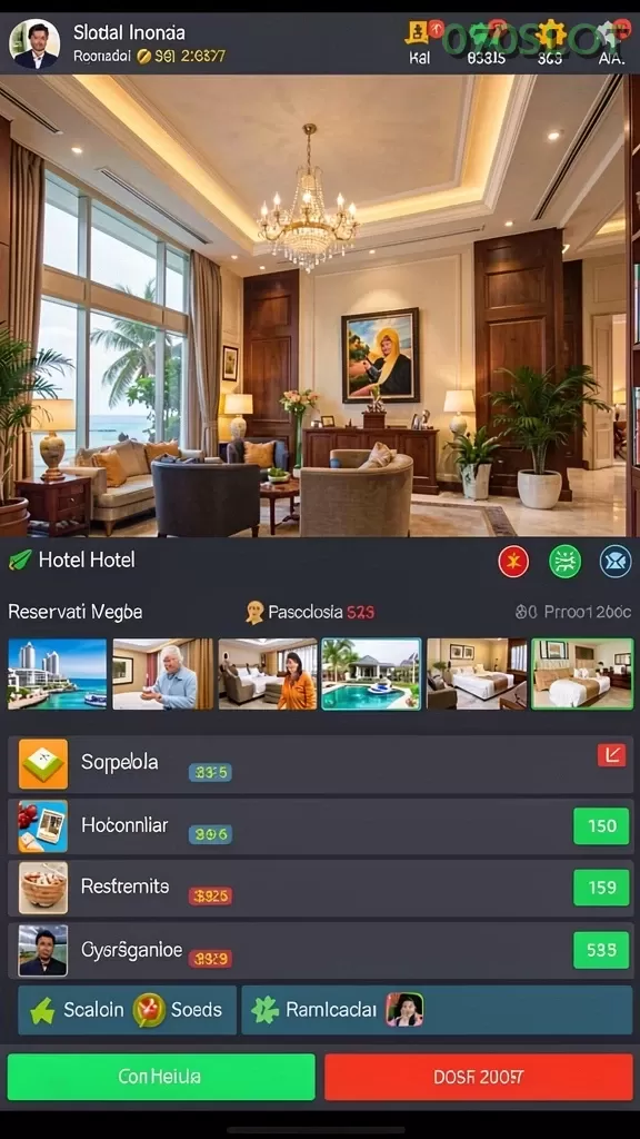 Cuplikan layar PADI777 — menu navigasi