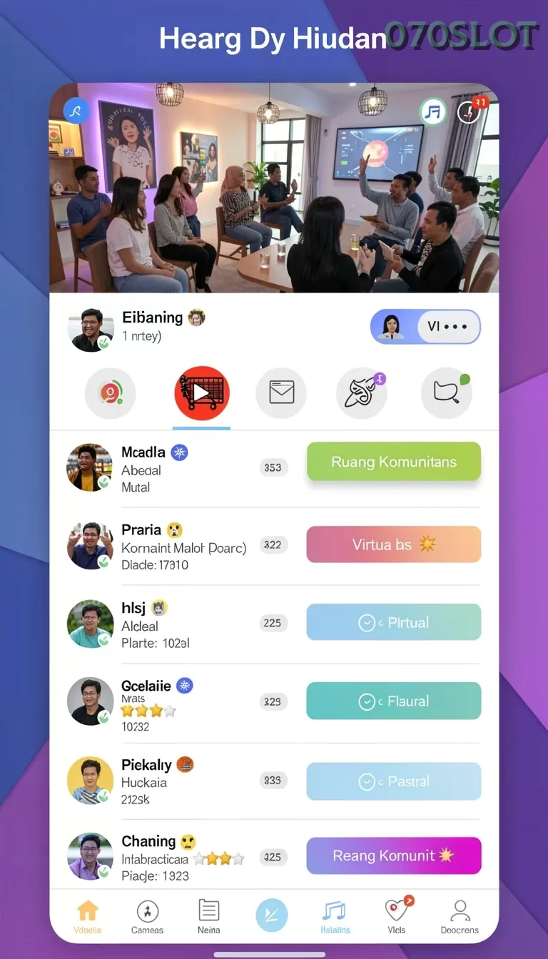 Cuplikan layar OKJKT — menu navigasi